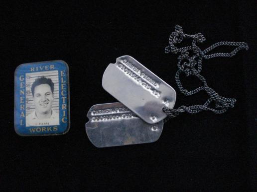 WW2 U.S Dog tags and Civilian Photo I.D Group