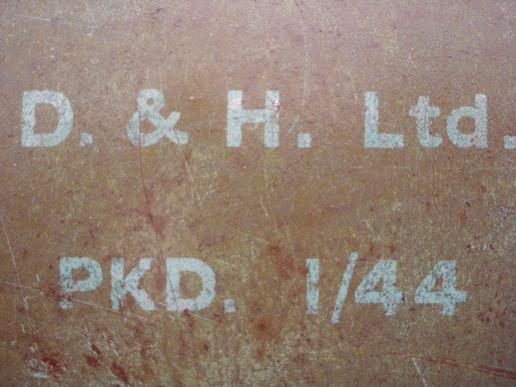 WW2 British Chocolate And Boiled Sweet Tin Dated 1944