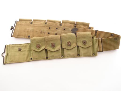 WW1 U.S M-1910/17 Mounted Ammunition Belt 1918 Dated