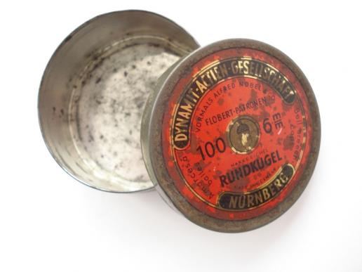 Empty German Pre War Flobert 6mm BB Cap Tin