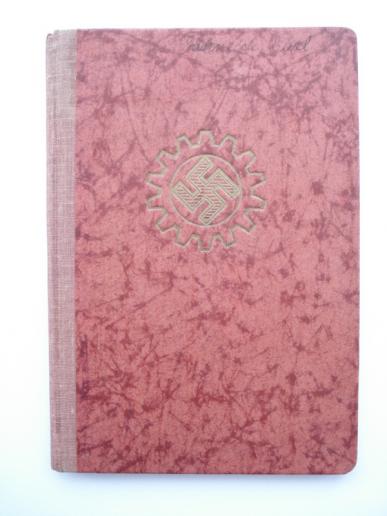 Nazi Deutsche Arbeitsfront Membership Book