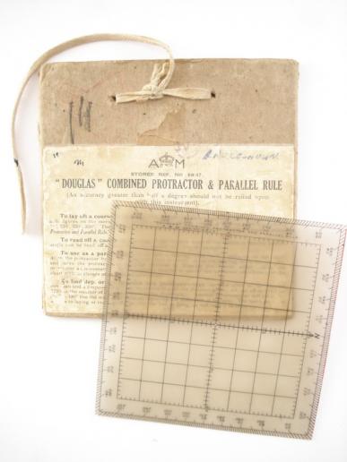 R.A.F 'Douglas' Protractor & Parallel Rule