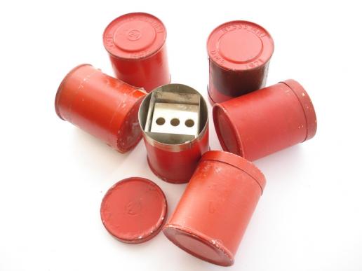 British Post-War No36 Mills Grenade Detonator Tins