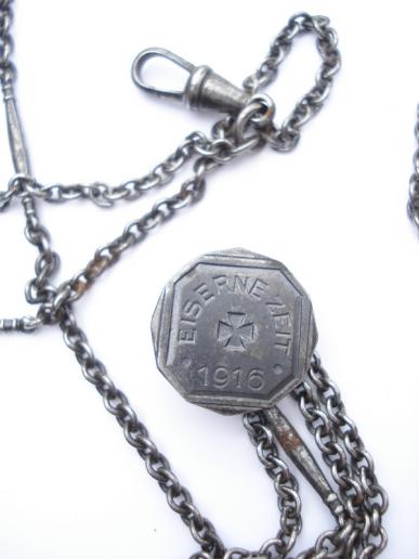 WW1 German Patriotic 'Gold For Iron' Chain