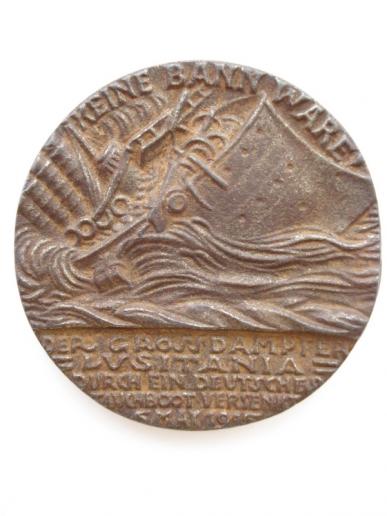 WW1 British Lusitania Medallion