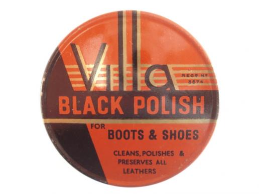 British WW2 'Villa' Brand Boot Polish