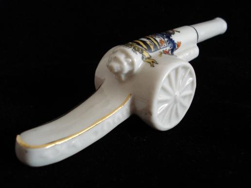 WW1 crested China Artillery Piece (Blackpool)