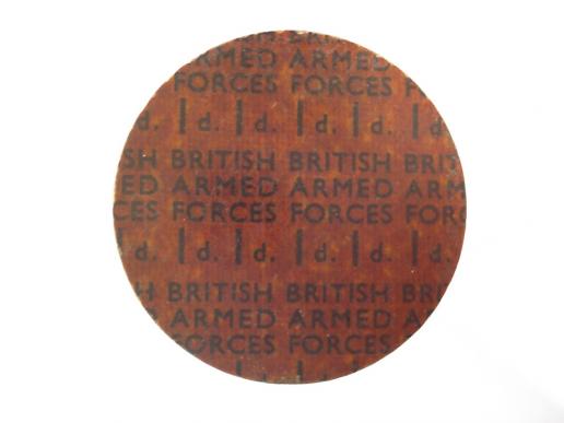 WW2 British NAAFI 1d Token