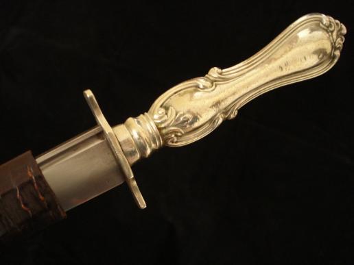 Cutlery Handled Knife & Leather Sheath