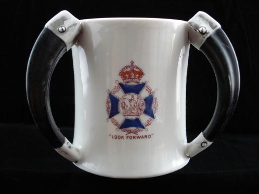 Edwardian Shooting Prize Tri-Horn Cup 1908 Dated