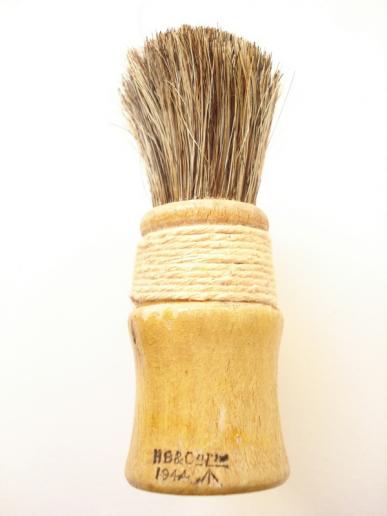 WW2 British Issue Shaving Brush, 1944 Dated