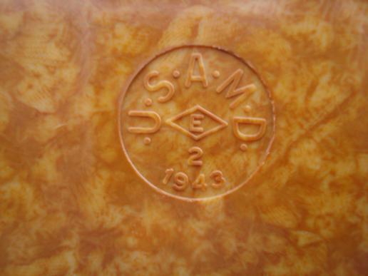 WW2 U.S Bakelite Mess Tray, 1943 Dated