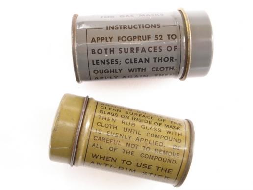 Two U.S Issue Gas Mask Anti-Dim Outfits