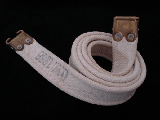 British White Webbing Rifle Sling, Unissued