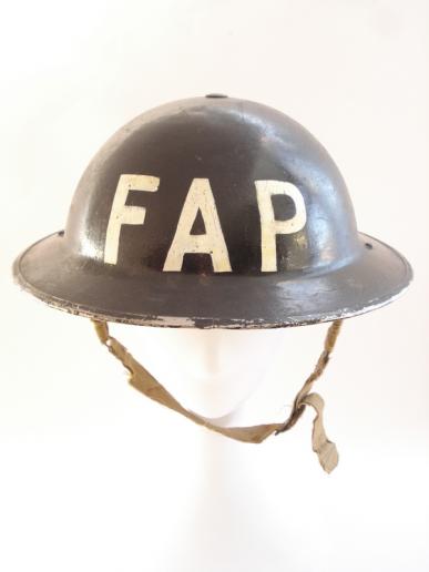 WW2 British First Aid Post Helmet, 1938 Dated