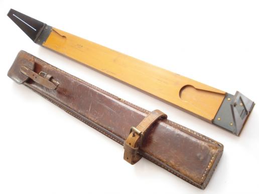 WW1 British Surveying Rule & Case, 1917 Dated