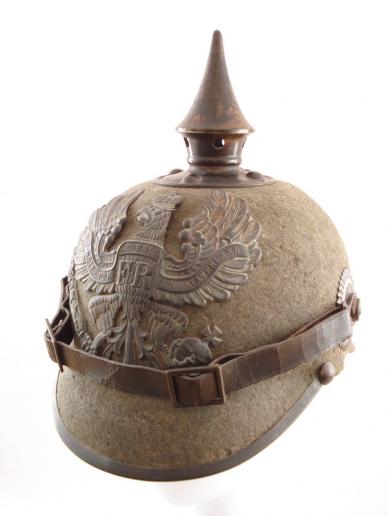 WW1 Imperial German Felt Pickelhaube