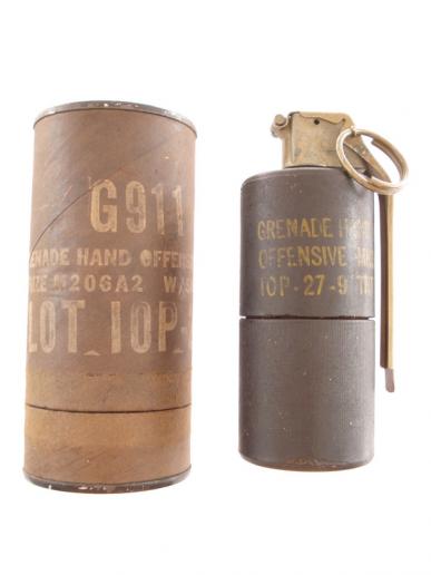 U.S Vietnam War Era Mk3A2 H.E Grenade & Transit Tube
