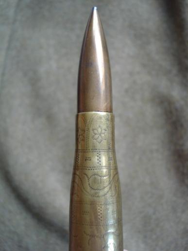 Rare WW1 German 'Trench Art' 13mm T-Gew Round