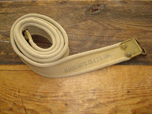 WW2 Canadian Production Lee Enfield Rifle Sling, 1941 Dated