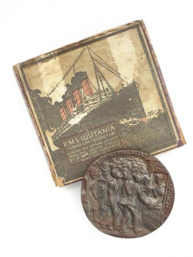 R.M.S Lusitania Sinking Medal & Box
