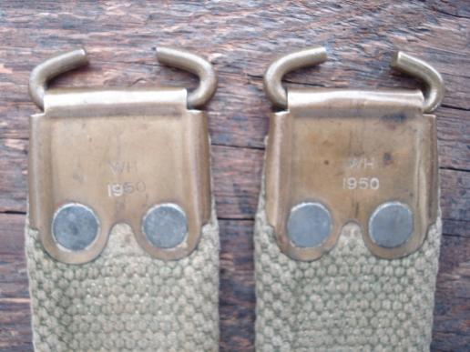 Post-War British Webbing Rifle Sling, 1950 Dated.