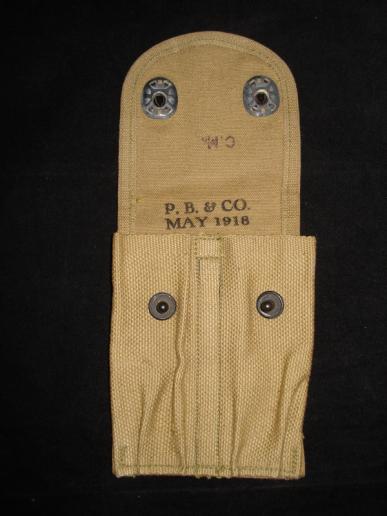 Mint, WW1 U.S M-1918 Pistol Magazine Pouch. P.B & Co 1918.