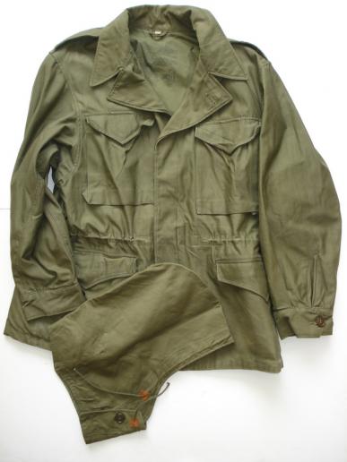 WW2 U.S M-43 Field Jacket & Hood, Size 42S