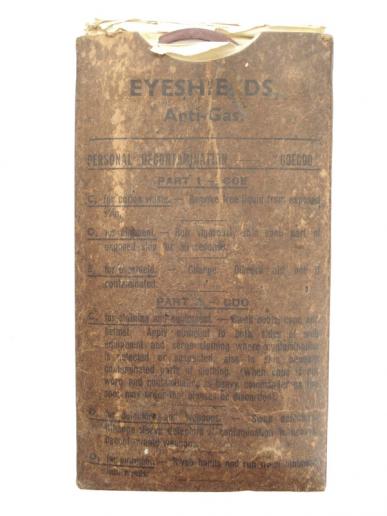 WW2 British Anti-Gas Eyeshields, 1942 Dated