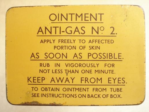 1940 Dated British Anti-Gas Ointment No 2 (Full Tin)