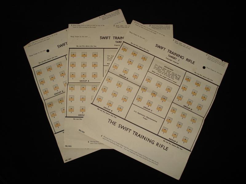Set Of WW2 British Swift Training 'Rifle' Targets