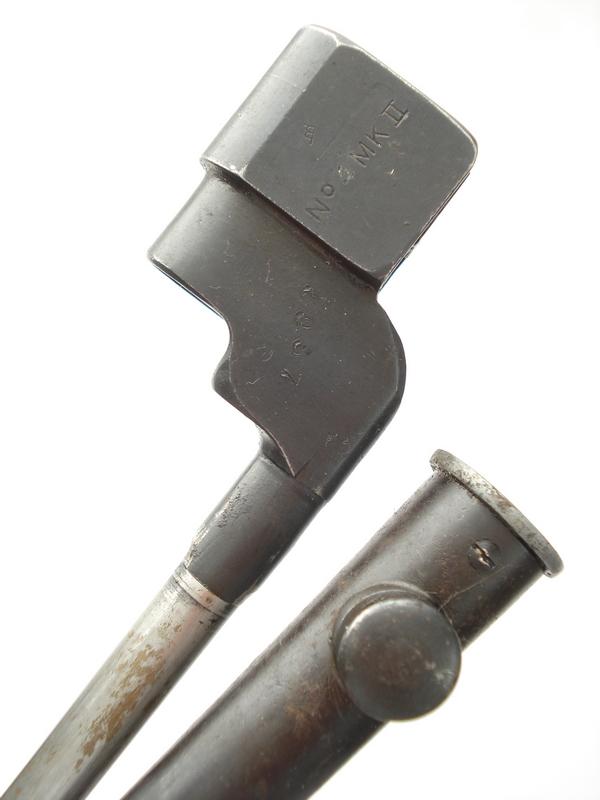 WW2 No4 MkII Spike Bayonet & Scabbard