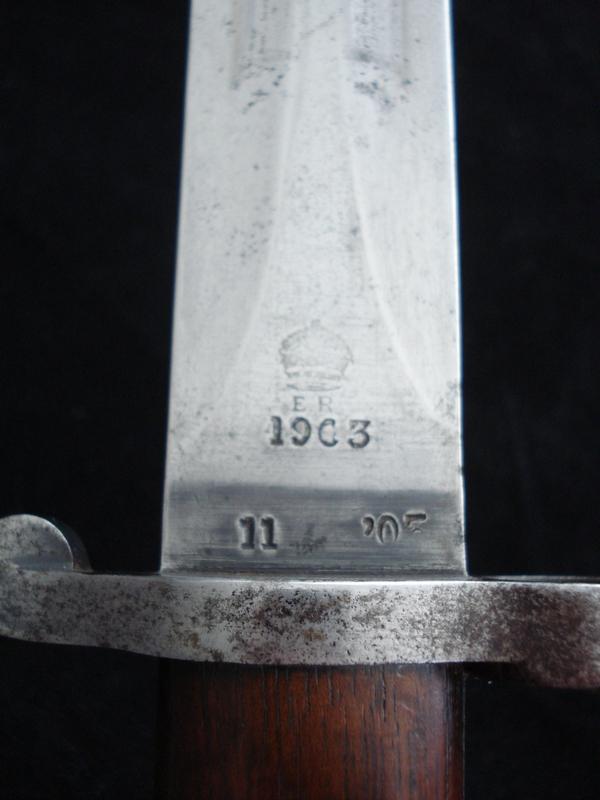 British 1903 Pattern Bayonet, A.S.C Marked