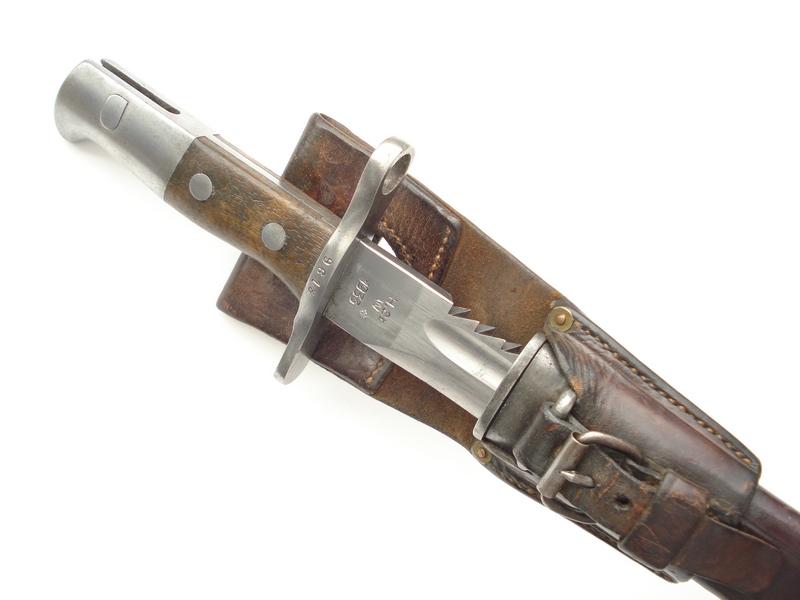 Swiss Model 1914 Engineers Saw-Back Bayonet
