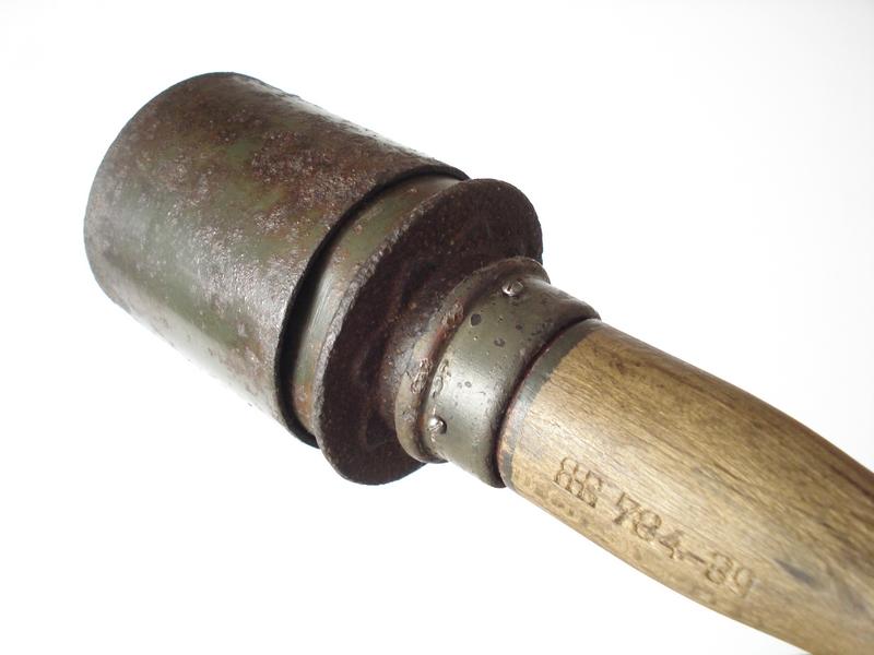 Inert WW2 German M24 Stick Grenade & Frag Sleeve