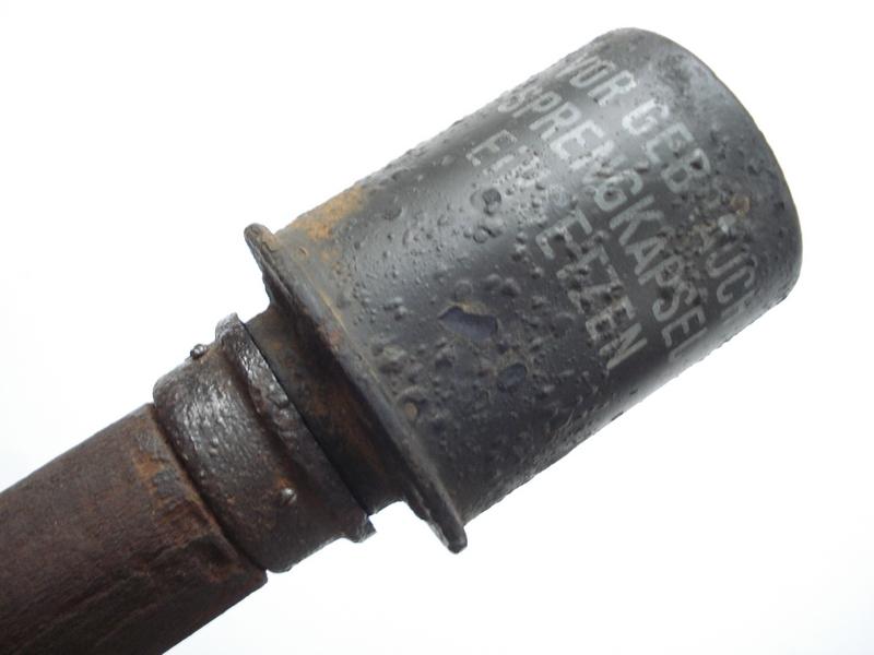WW2 German M24 Stick Grenade, Fully Stencilled Can