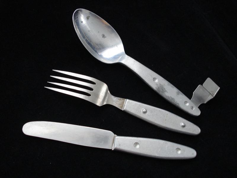WW2 British Knife, Fork & Spoon Set, 1945 Dated