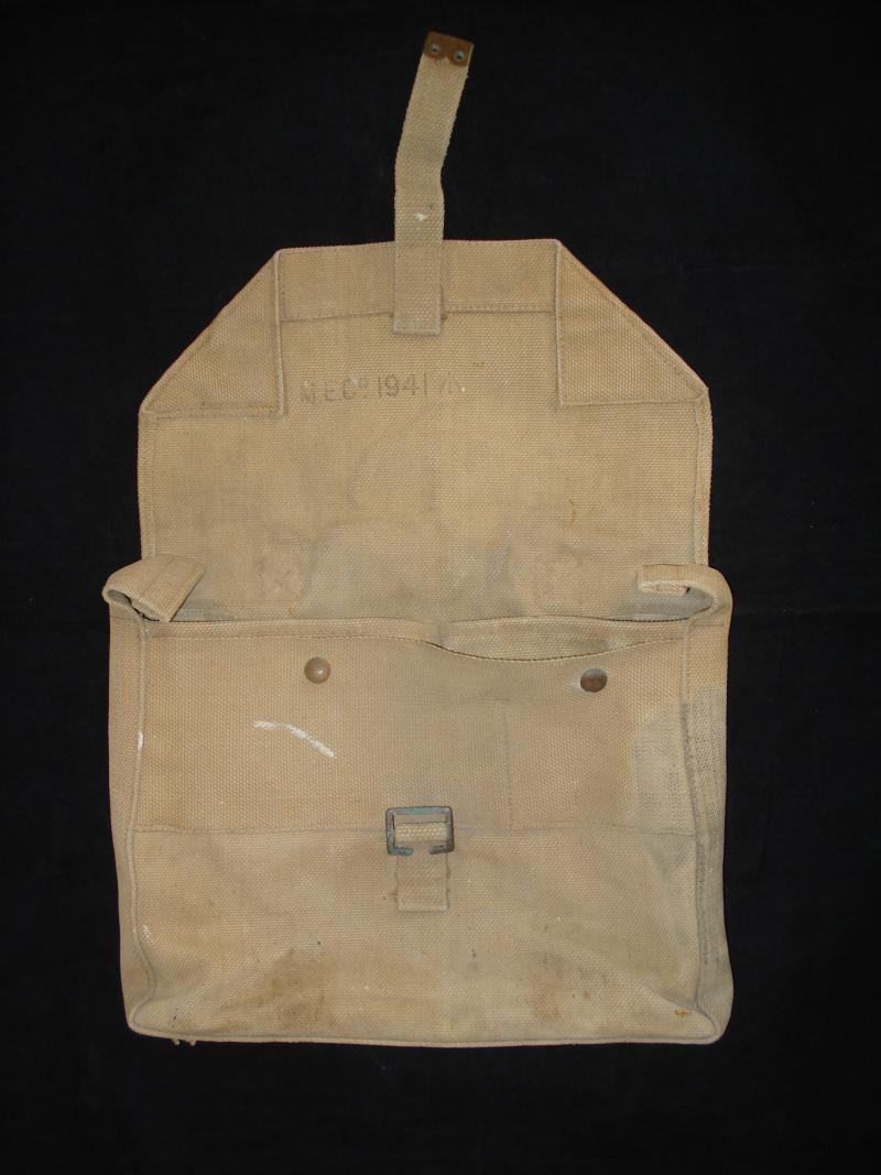 British 1937 Pattern Officers Haversack, 1941 Dated