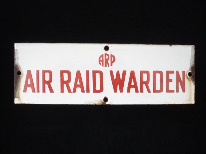 WW2 ARP Enamel Sign