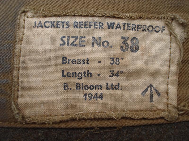 WW2 British 'Reefer' Jacket, 1944 Dated