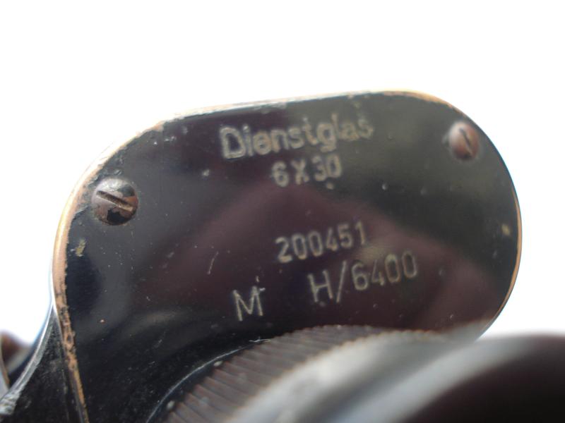 German 6x30 Dienstglas, Matching Set, 1936 Dated