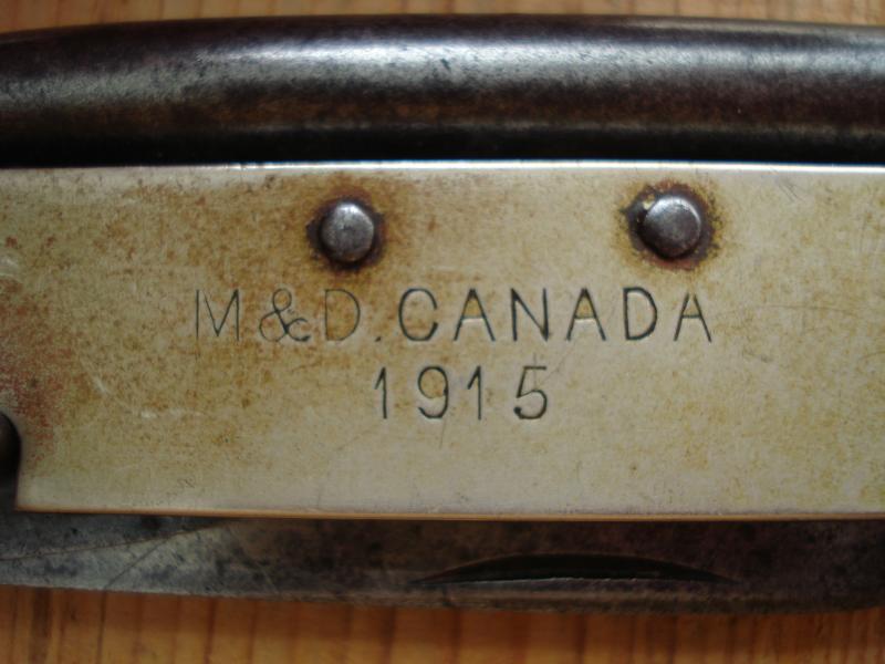 WW1 Canadian Clasp Knife, 1915 Dated