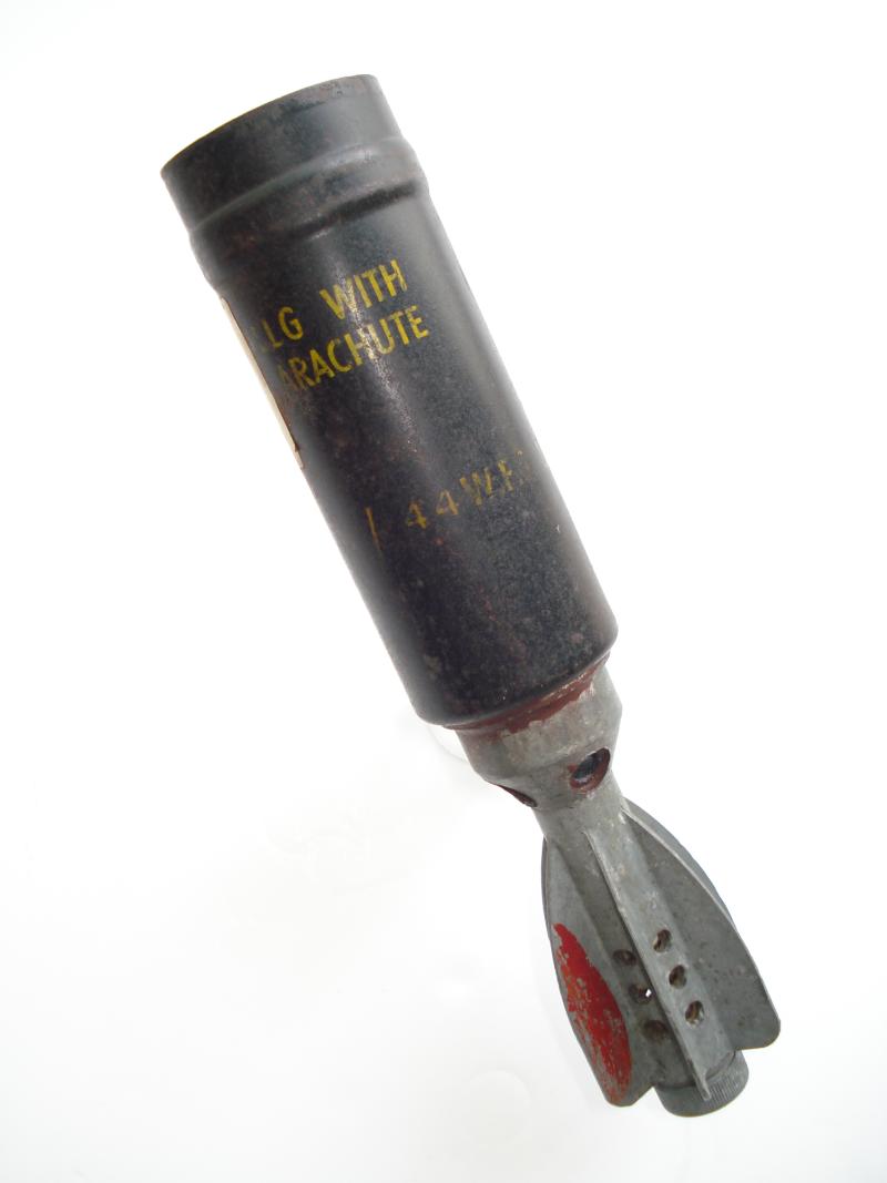 WW2 British 2-Inch Mortar Illumination Round, 1944 Dated