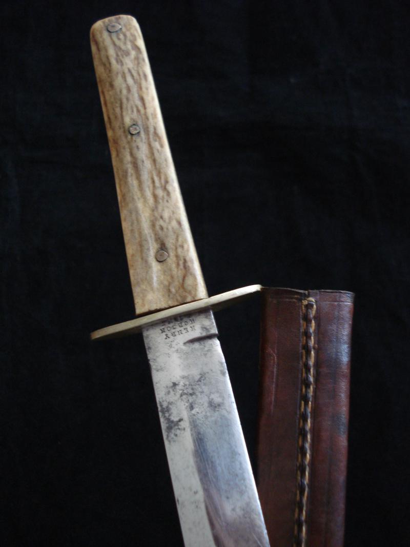 Antique Sheath Knife, Henry Hobson & Sons
