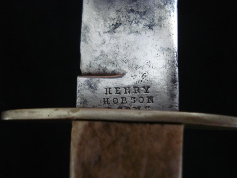 Antique Sheath Knife, Henry Hobson & Sons