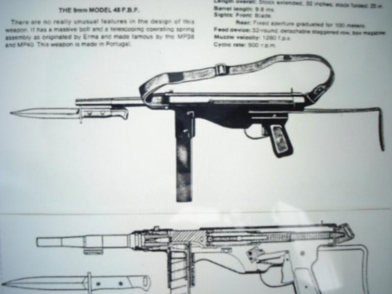 Portuguese M1948 S.M.G Bayonet & Frog