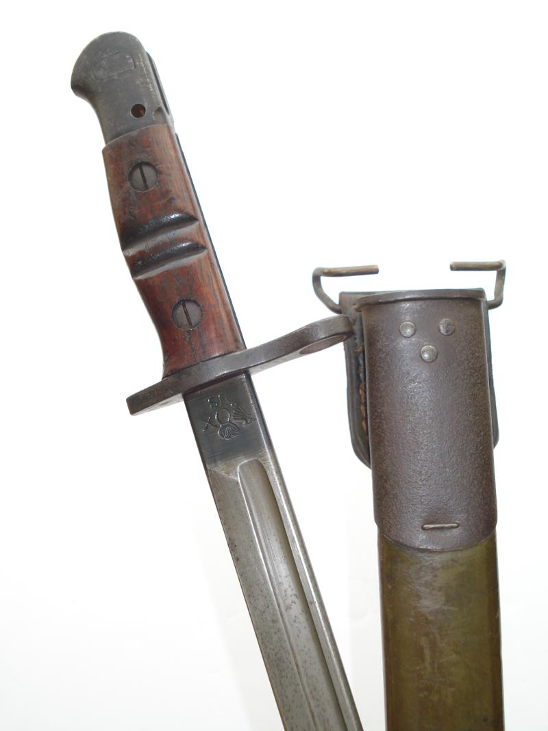 WW1 U.S M1917 Sword Bayonet & 'Maxim' Scabbard