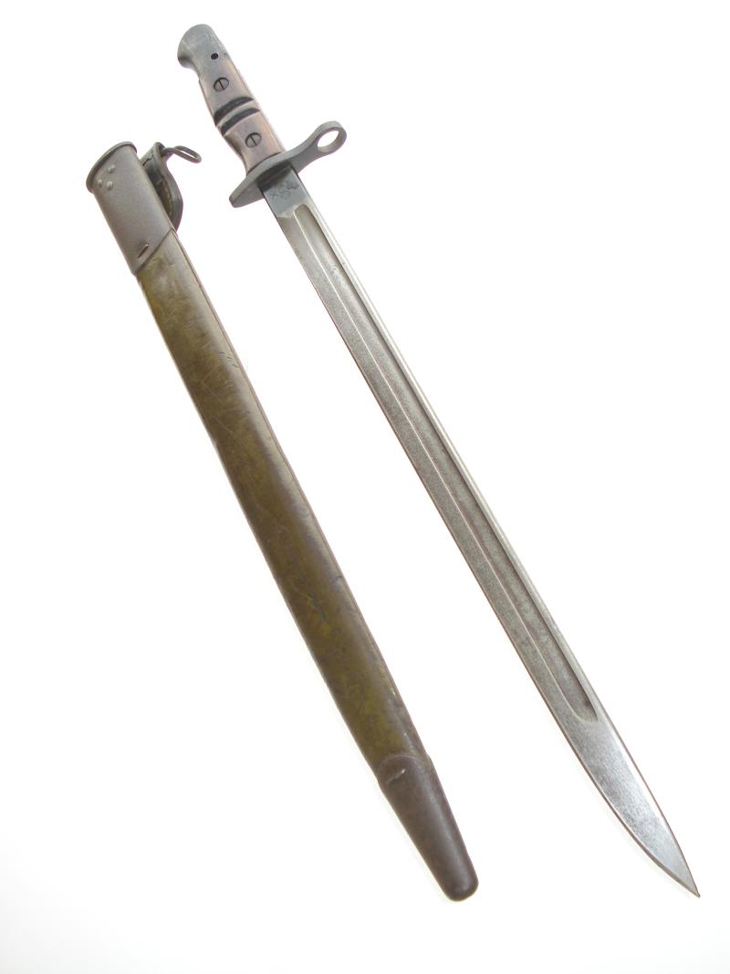 WW1 U.S M1917 Sword Bayonet & 'Maxim' Scabbard