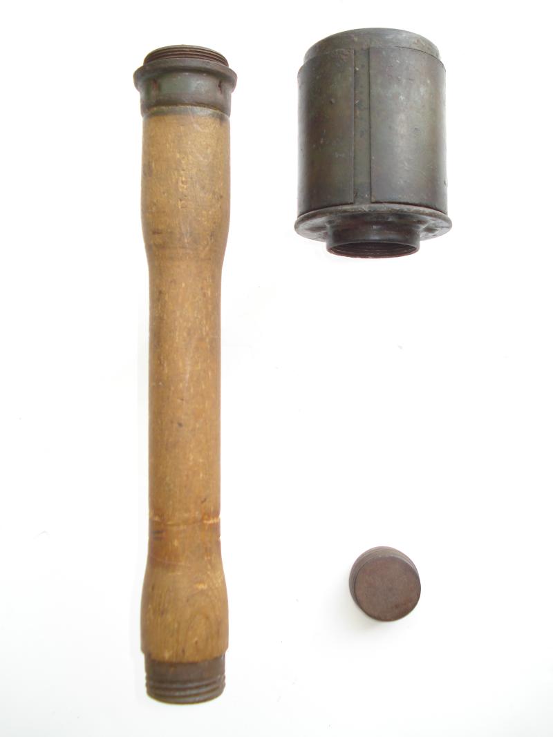WW2 German M24 H.E Stick Grenade with Frag Sleeve, 1943 Dated