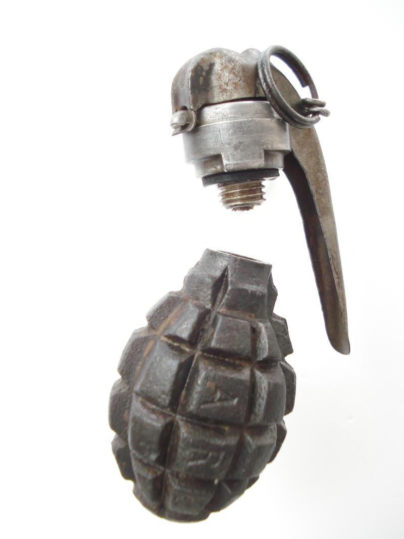 Pre-War French F1 Grenade, 1936 Dated
